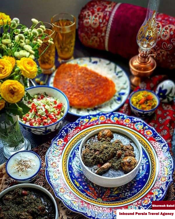 Iran Family dinner tour . Ghormeh Sabzi . Inbound Persia Travel Agency